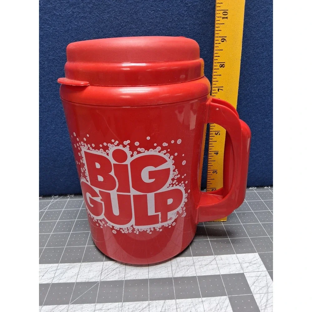 ThermoServ Big Gulp Travel Mug Red Insulated Plastic 7 Eleven Cup